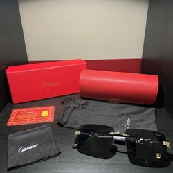 Cartier Panthère Rimless Sunglasses – Authentic – Brand New