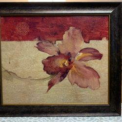 29” X 25” Chinoiserie Fine Art Signed Print By Cheri Blum, Framed 