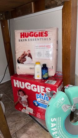 Little snugglers for newborns and huggies skin essentials bundle