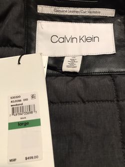 Leather Jacket Calvin Klein 