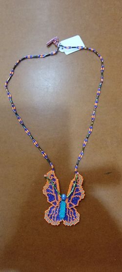 Custom Beaded Butterfly Necklaces 