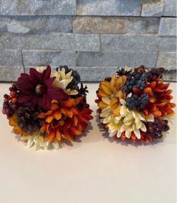 Pier One Decorative floral spheres