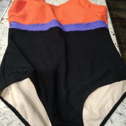 2 Gently Used Aquamore Chlorine Resistant Bathing Suit - Size 16