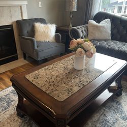 Coffee Table With Two Side Tables 