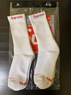 White supreme socks