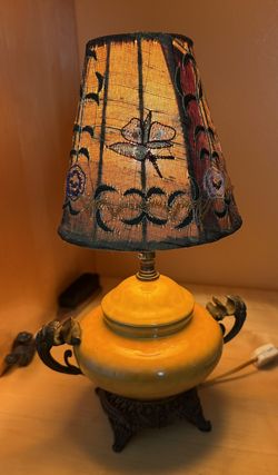 Vintage lamp with shade