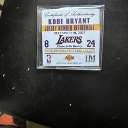 Kobe Bryant Jersey Retirement Coin