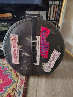 Vintage Round Hard Shell Drum Case