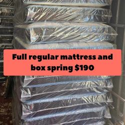 Full Regular Mattress And Box Spring 