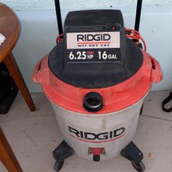 Ridge Wet And Dry Vac  6.25 Peak Hp 16 Gal