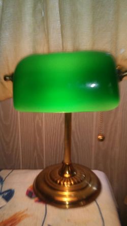 Antique Authentic Accountant's Lamp