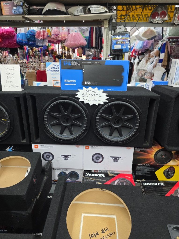 Kicker CompVX Subwoofer Package