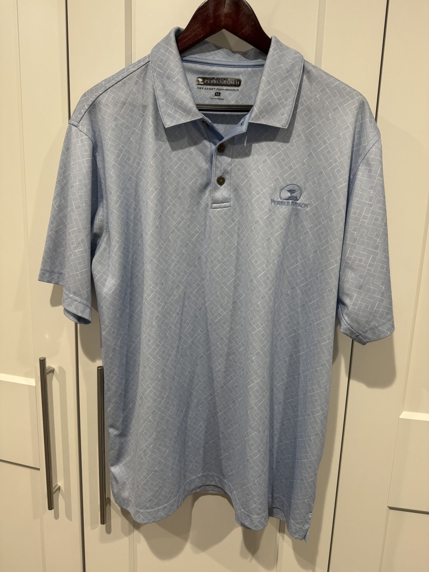 Pebble Beach Dry Luxe Performance Golf Shirt, Men’s XL