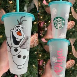 Custom Starbucks Confetti Color Changing Tumbler Cup