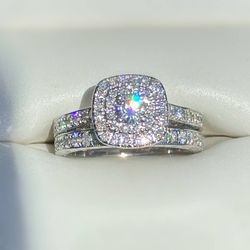 Kay Jewelers Neil Lane Diamond Bridal Set 1.5 CTW Round-Cut 14K White Gold Size 5.5