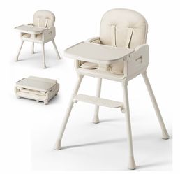 Obee Odee 3-in-1 Portable Baby High Chair for Babies and Toddlers, Convertible Easy Clean Infant Foldable Highchair