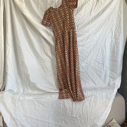 Size 8/10 Dot Dot Smile Fall Maxi Dress