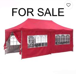 10x20 Pop Up Canopy with Sidewalls