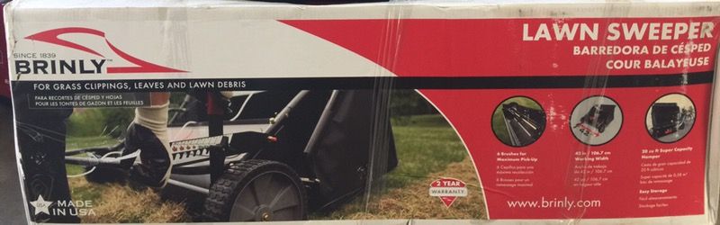 Brinly lawn sweeper
