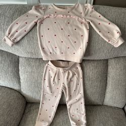Osh Kosh Toddler Heart Sweater And Pants Set Size 2T