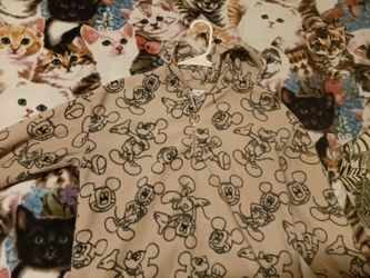 Disneyland Mickey mouse quarter zip with hoodie