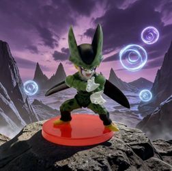#1) Dragon Ball Z Super 2.5" Adverge Motion Perfect Cell Chibi-Style Figure/Base. This item is an unbranded Dragon Ball Adverge Motion Perfect Cell Mi