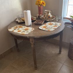 Round Kitchen Table No Chairs
