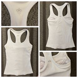 Alo Goddess Racerback Tank Size S with Built-in Bra