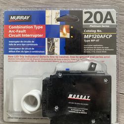 2Murray 20 Amp AFCI/GFCI Dual Function Circuit Breaker