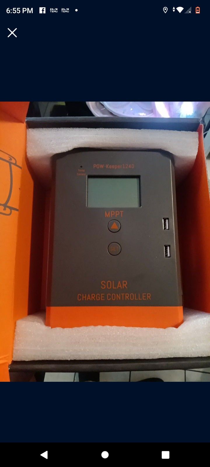 MPPT SOLAR CHARGE CONTROLLER NEW