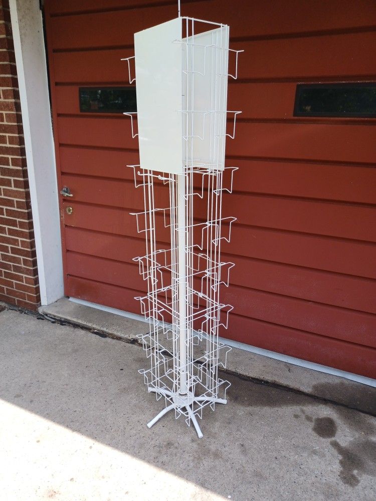 Greeting Card Rotating Display Rack, Will Hold CD's Or DVD's