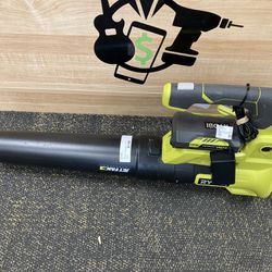 RYOBI 40V 110 MPH 525 CFM Cordless Battery Variable-Speed Jet Fan Leaf Blower w/2 ah battery and charger  
