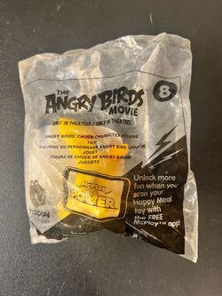 2016 The Angry birds Movie Mcdonald's Happy Meal #8 Chuck Yellow SEALED