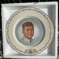 John F Kennedy by Norman Rockwell collector plate