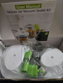 Mason jar vacuum sealer kit