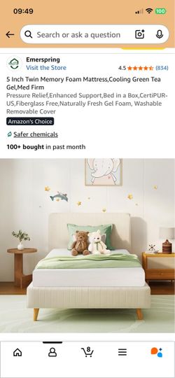 Emerspring 5 Inch Twin Memory Foam Mattress