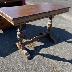 Vintage Table with Leaf