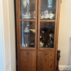China Cabinet  Solid Oak