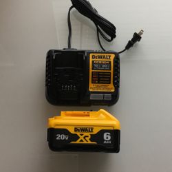 Dewalt 20volt 6ahBattery And Charger)