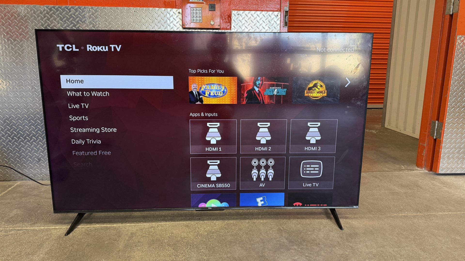TCL Roku TV 65” 4K UHD (Model 65S451) – Excellent Condition + Remote Included