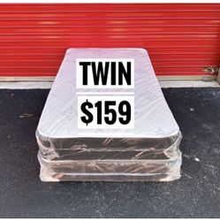 New Twin Size Mattress And Box Spring Set // We Offer  🚚