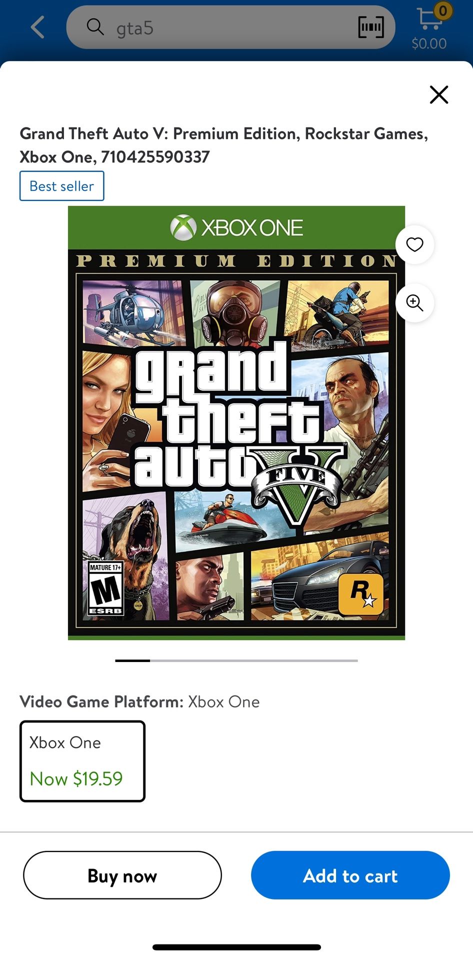 Xbox One Premium Edition GTA5