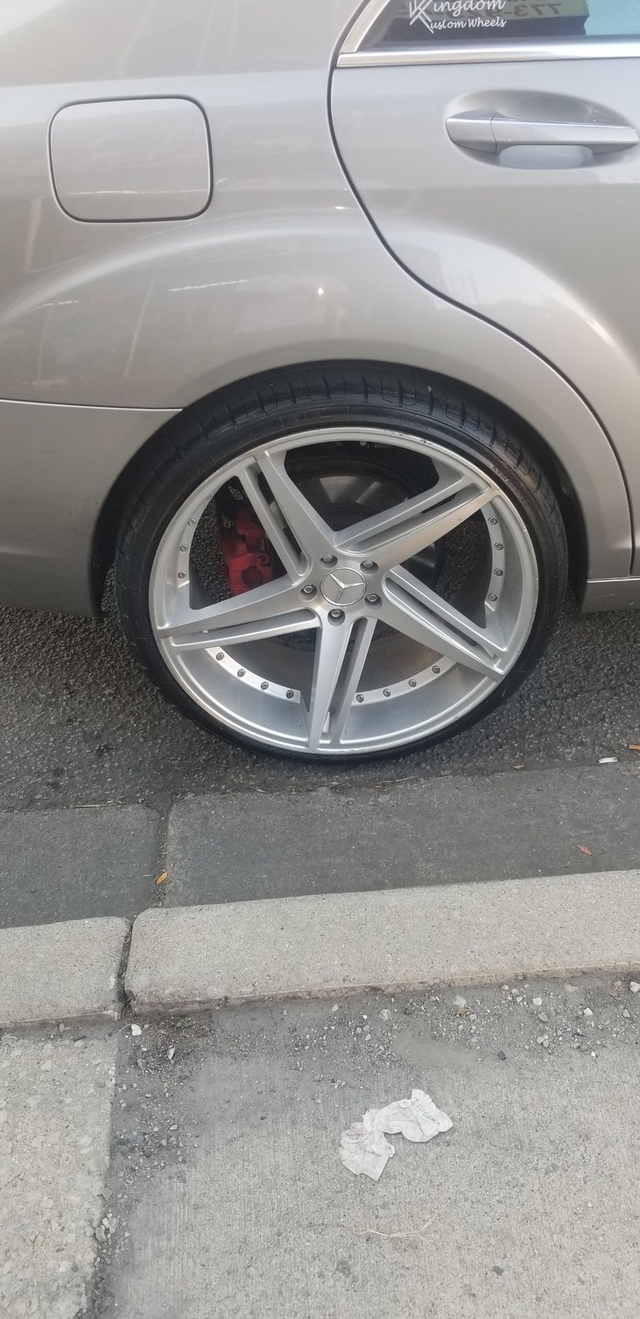 22 Inch Staggered Zenetti Wheels 3 Rims With Tires