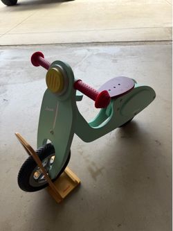 Vintage green scooter