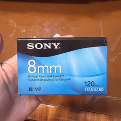New Sony 8mm 120 min MP Standard Grade Camcorder P6120MPR Tape (C4B2) 
Brand new sealed