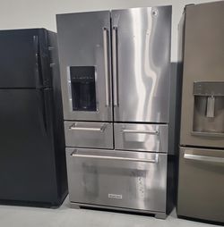 KitchenAid 4-Door Stainless Steel Refrigerator
