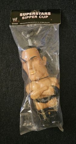 Vintage WWE SUPERSTARS SIPPER CUP- THE ROCK