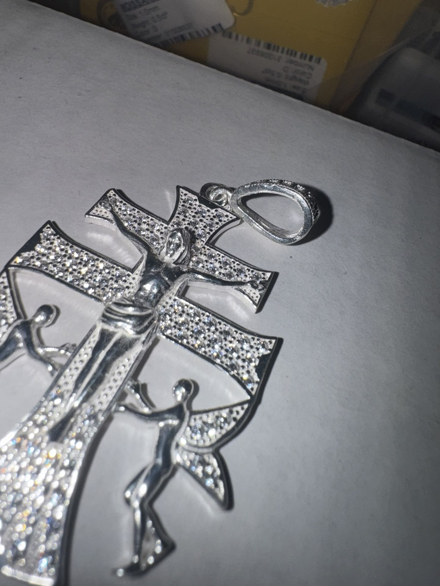 Sparkly 1.2 Ct Moissanite Cross Pendant