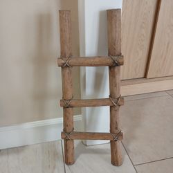 VINTAGE NATIVE AMERICAN Southwest Santa Fe KIVA LADDER RUSTIC RUG EL PASO 24.5"