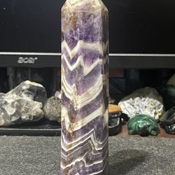 Chevron Amethyst Tower / Point - Over 1lb